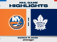 NHL Highlights: Islanders 3, Maple Leafs 1