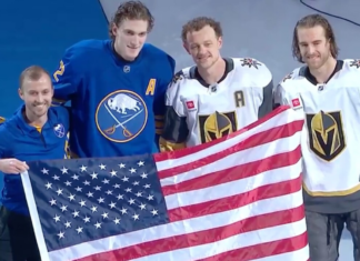 Sabres honour Thompson, Eichel and Hanifin for Olympic gold