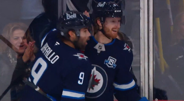 Connor fires home one-time blast to put Jets on the board vs. Golden Knights
