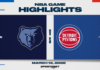 NBA Highlights: Pistons 126, Grizzlies 110
