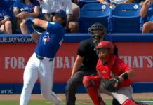 Blue Jays’ Barger crushes moon shot grand slam vs. Red Sox