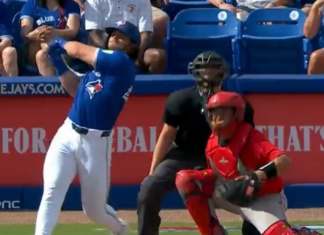 Blue Jays’ Barger crushes moon shot grand slam vs. Red Sox
