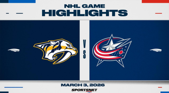 NHL Highlights: Blue Jackets 3, Predators 2
