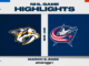 NHL Highlights: Blue Jackets 3, Predators 2