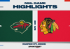 NHL Highlights: Wild 4, Blackhawks 3 (OT)