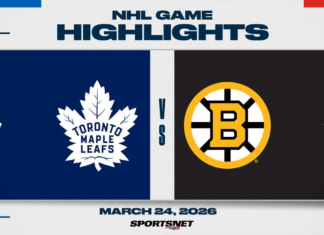 NHL Highlights: Maple Leafs 4, Bruins 2