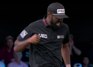 Theegala drains downhill putt to give LAGC commanding lead
