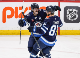 Scheifele leads the battle as Jets down Golden Knights
