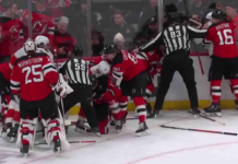 Tempers flare after Panthers’ Luostarinen hits Jack Hughes at the boards