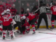 Tempers flare after Panthers’ Luostarinen hits Jack Hughes at the boards