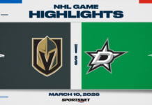 NHL Highlights: Stars 2, Golden Knights 1