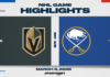 NHL Highlights: Sabres 3, Golden Knights 2