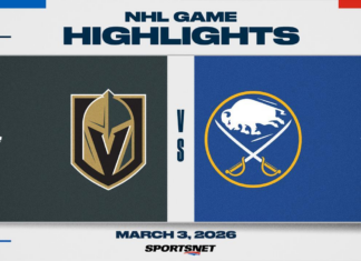NHL Highlights: Sabres 3, Golden Knights 2