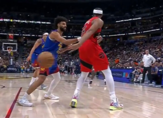 Raptors’ Barnes throws beautiful behind-the-back dime to Poeltl