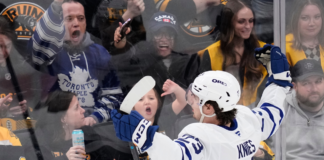 Maple Leafs’ Knies shows strength with short-handed goal vs. Bruins