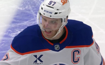 Oilers’ McDavid surges through Blues’ defences to snipe goal