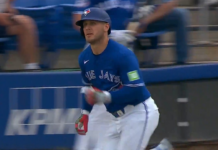 Blue Jays’ Varsho adds to big day with three-run bomb against Twins