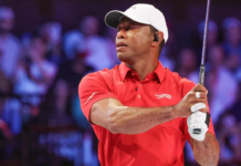 Tiger opens TGL Final with miss, responds with strong first swing