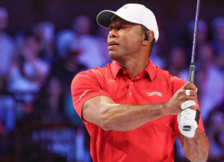 Tiger opens TGL Final with miss, responds with strong first swing