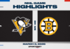 NHL Highlights: Bruins 2, Penguins 1