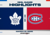 NHL Highlights: Canadiens 3, Maple Leafs 1