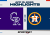 MLB Highlights: Astros 3, Rockies 1