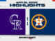 MLB Highlights: Astros 3, Rockies 1