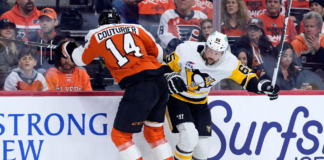 Flyers advance to second round with OT win over Penguins