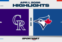 MLB Highlights: Rockies 2, Blue Jays 1 (F/10)