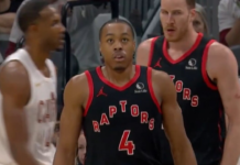 Scottie Barnes sets the tone with two early blocks in Game 5