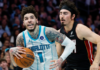 Hornets’ LaMelo Ball handed flagrant foul, $60K in fines for actions against Heat