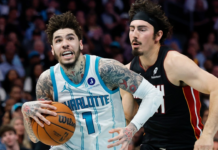 Hornets’ LaMelo Ball handed flagrant foul, $60K in fines for actions against Heat