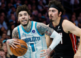 Hornets’ LaMelo Ball handed flagrant foul, $60K in fines for actions against Heat