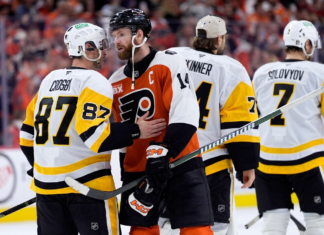 Flyers and Penguins exchange handshakes after six-game series