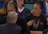 Auriemma and Staley have heated exchange as South Carolina defeats UConn