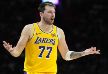 Lakers’ Luka Doncic out for remainder of regular season with hamstring injury