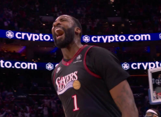 76ers’ Drummond splashes dagger three to clinch playoffs vs. Magic
