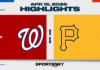 MLB Highlights: Pirates 2, Nationals 0