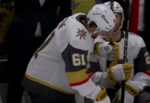 Golden Knights’ Stone limps to dressing room with apparent injury