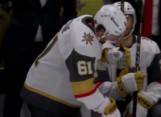 Golden Knights’ Stone limps to dressing room with apparent injury