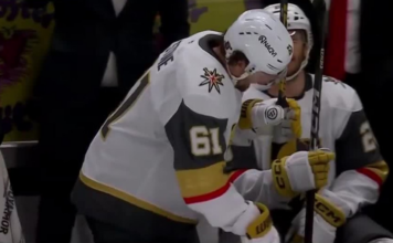 Golden Knights’ Stone limps to dressing room with apparent injury