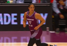 Nurse gets clean look and knocks down first basket in Tempo jersey