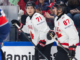 Celebrini wires one-timer for first goal as Team Canada captain