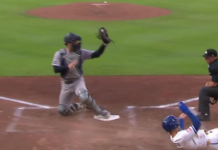 Yankees’ Judge shows off cannon arm with ridiculous throw to home
