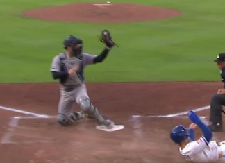 Yankees’ Judge shows off cannon arm with ridiculous throw to home