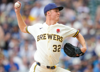 Brewers’ Misiorowski sets record for 100 m.p.h. pitches in single game