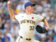 Brewers’ Misiorowski sets record for 100 m.p.h. pitches in single game