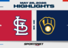 MLB Highlights: Brewers 5, Cardinals 1