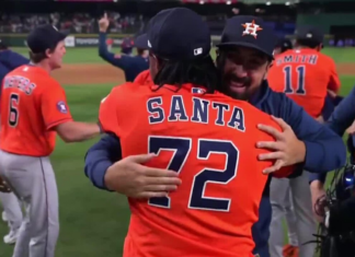 Gotta See It: Santa gets final out to secure Astros’ combined no-hitter