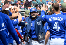 Pinango belts first MLB homer to pull Blue Jays even with Tigers